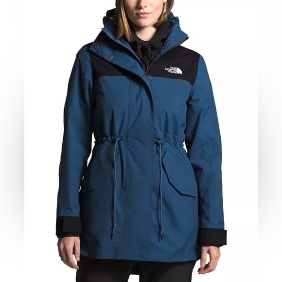 The North Face Women's Metroview Hooded Trench Coat Small - Picture 1 of 5